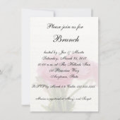 Roze bloemen op het vrijgezellenfeest van het schr kaart (Achterkant)