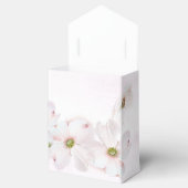 Roze bloemen op roze bedankdoosjes (Geopend)