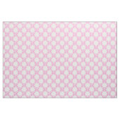 Roze bloemen op wit |  stof (Fat Quarter)