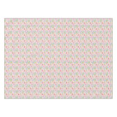 Roze bloemen paarse witte pastels tafelkleed (Voorkant (Horizontaal))