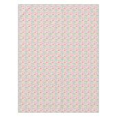Roze bloemen paarse witte pastels tafelkleed (Voorkant)