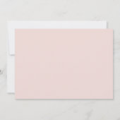 Roze Bloemen Pampas Gras | BABY SHOWER Kaart (Achterkant)