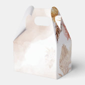 Roze Bloemen Pampas Grass Bruiloft Dank u Bedankdoosjes (Achterkant)