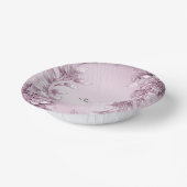 Roze Bloemen Papieren schalen Papieren Kommen (Gebogen)