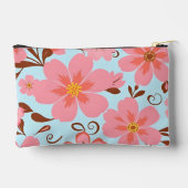 Roze bloemen – Pastel Vibes-Retro bloemen Etui (Achterkant)