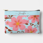 Roze bloemen – Pastel Vibes-Retro bloemen Etui (Voorkant)