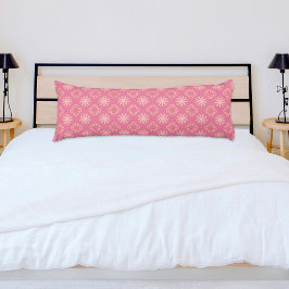 Roze Bloemen Patroon Body Kussen
