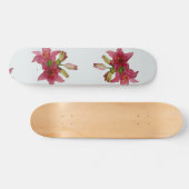 Roze bloemen persoonlijk skateboard (Horizontaal)