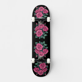 Roze bloemen persoonlijk skateboard