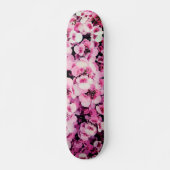 Roze bloemen persoonlijk skateboard (Voorkant)
