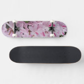 Roze bloemen persoonlijk skateboard (Horizontaal)