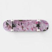 Roze bloemen persoonlijk skateboard (Horizontaal)
