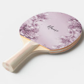Roze Bloemen Ping Pong Paddle Tafeltennisbatje (Voorkant Gekanteld)