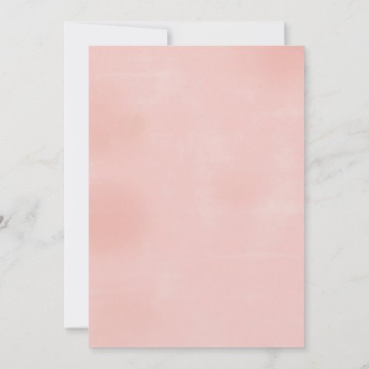 Roze Bloemen Pioenen Huwelijksuitnodiging Kaart (Achterkant)