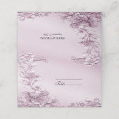 Roze Bloemen Plaats Kaart Plaatskaartje (Buitenkant ongevouwen)