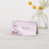 Roze Bloemen Plaats Kaart Plaatskaartje (Achterkant)