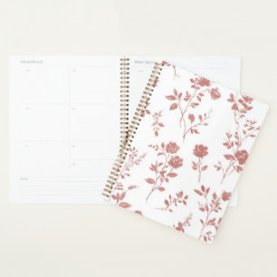 Roze Bloemen Planner