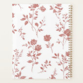 Roze Bloemen Planner (Achterkant)