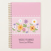 Roze Bloemen  Planner (Voorkant)