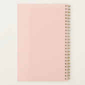 Roze bloemen planner (Achterkant)