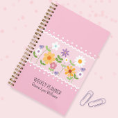 Roze Bloemen  Planner