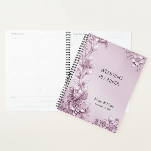 Roze Bloemen Planner (Display)