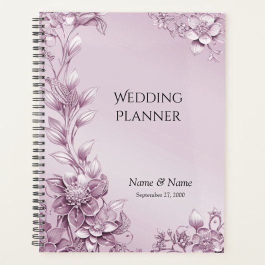 Roze Bloemen Planner (Voorkant)