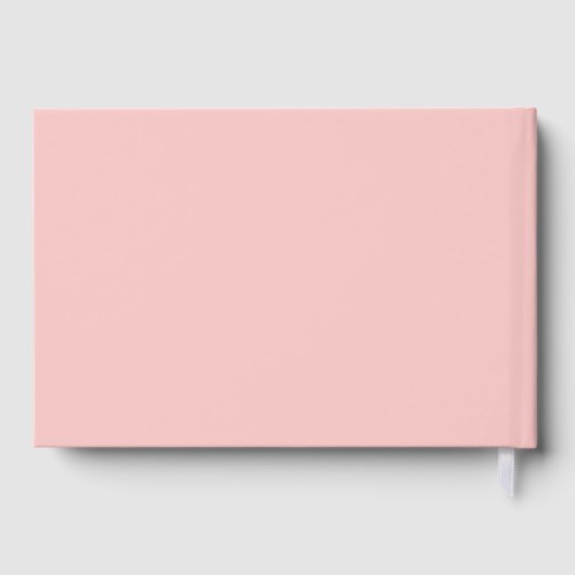 Roze Bloemen Pompoen Herfst Gastenboek (Achterkant)