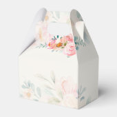 Roze Bloemen Pompoen Meisje Baby shower Dank u Bedankdoosjes (Achterkant)