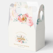 Roze Bloemen Pompoen Meisje Baby shower Dank u Bedankdoosjes (Geopend)