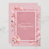 Roze bloemen pony bloemperje dank je kaartje bedankkaart (Voorkant / Achterkant)