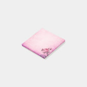 Roze bloemen Post-it noten Post-it® Notes (Schuin)