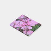 Roze bloemen post-it® notes (Schuin)
