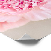Roze bloemen poster (Hoek)