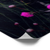 Roze bloemen poster (Hoek)