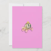 Roze Bloemen Prinses Fairy Tail 1e Verjaardag Kaart (Achterkant)