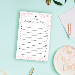 Roze Bloemen Prinses Kroon Dingen te Veroveren Post-it® Notes