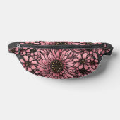 Roze Bloemen Print Cut Sew Bag Heuptasje (Liggend)