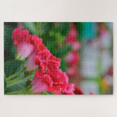Roze Bloemen Puzzel (Horizontaal)