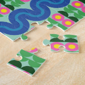 Roze bloemen - Puzzle Legpuzzel (Zijkant)