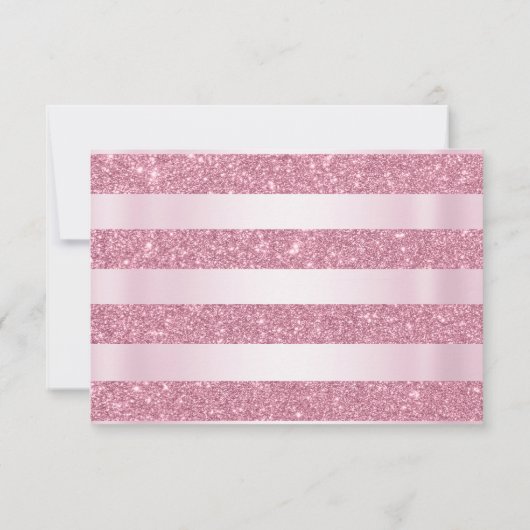 Roze Bloemen Quinceanera Foto Dank u Kaart (Achterkant)