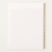 Roze Bloemen Quinceanera Rustic Blush 15e Verjaard Planner (Achterkant)