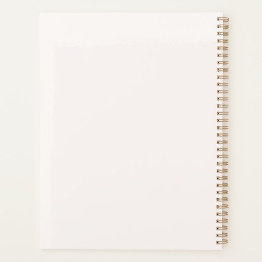 Roze Bloemen Quinceanera Rustic Blush 15e Verjaard Planner (Achterkant)