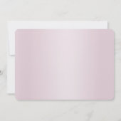 Roze bloemen redden de datum Kaart (Achterkant)