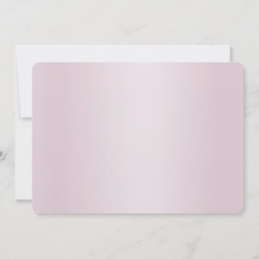 Roze bloemen redden de datum Kaart (Achterkant)