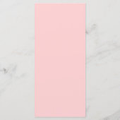 Roze Bloemen Regency Vrijgezellenfeest Cocktail Me Menu (Achterkant)