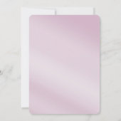 Roze Bloemen Repetitie Diner Kaart (Achterkant)