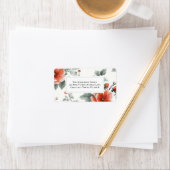 Roze  Bloemen Retour Adreslabels Etiket (Insitu)