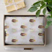 Roze Bloemen Rode Panda Mom Baby Weefselpapier Tissuepapier (Geschenk)