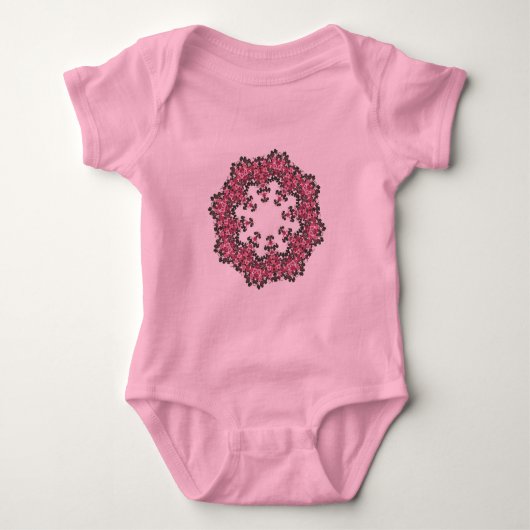 Roze bloemen romper (Voorkant)